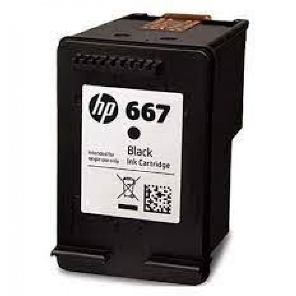 RECARGA cartucho HP 667 Preto CX 01 UN