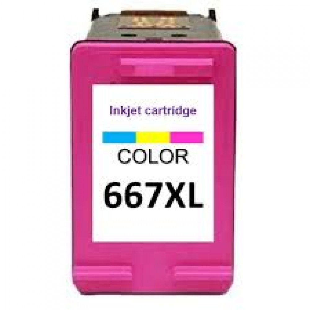 Cartucho Compatível HP 667XL color - 15ml - CX 01 UN