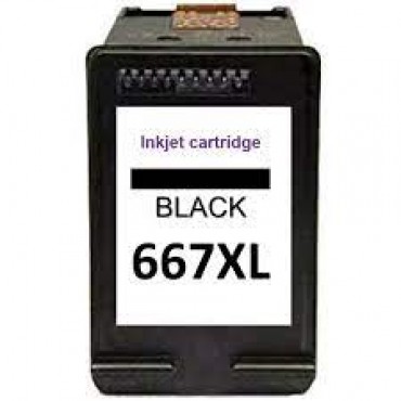 RECARGA cartucho HP 667XL Preto CX 01 UN