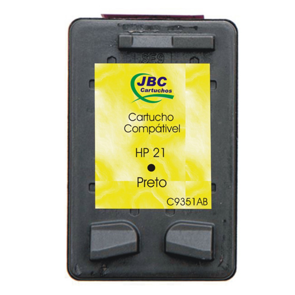 Cartucho Compatível HP 21 preto - 7ml - CX 01 UN