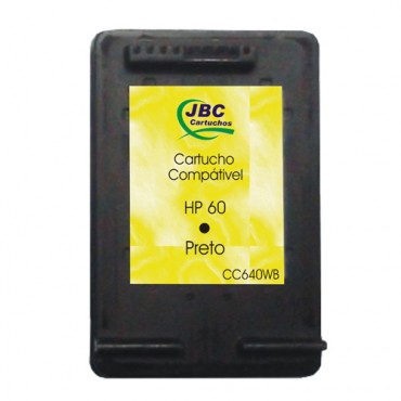 Cartucho Compatível HP 60 preto - 6ml - CX 01 UN