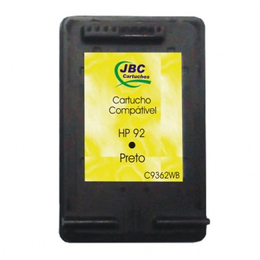 Cartucho Compatível HP 92 preto - 6ml - CX 01 UN