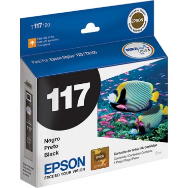 Cartucho Original Epson T117120 preto CX 01 UN