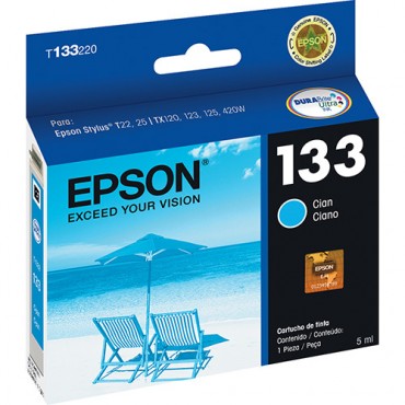 Cartucho Original Epson T133220 ciano CX 01 UN