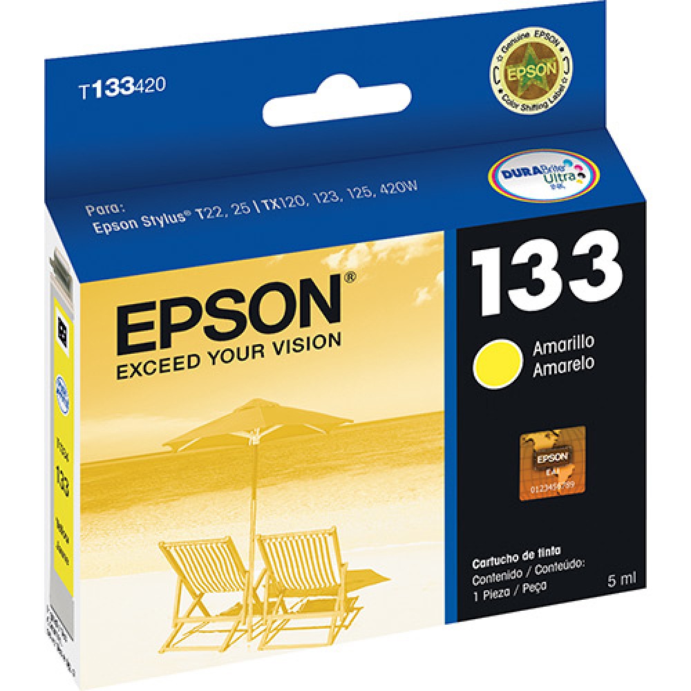 Cartucho Original Epson T133420 amarelo CX 01 UN