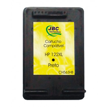 Cartucho Compatível HP 122XL preto - 15ml - CX 01 UN