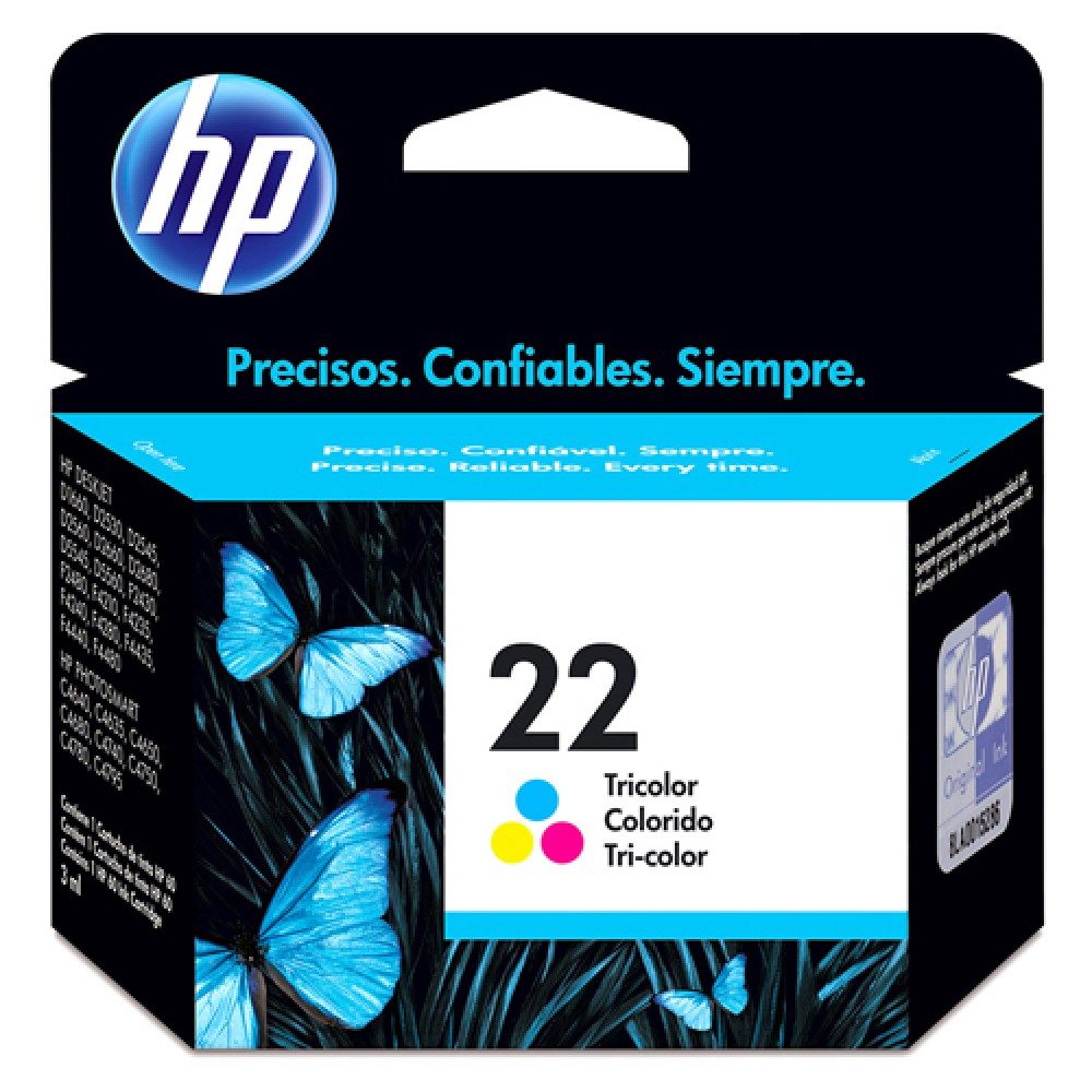 Cartucho Original HP 22 colorido - 6ml - CX 01 UN