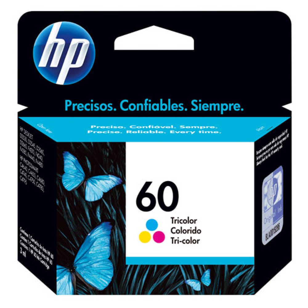 Cartucho Original HP 60 colorido - 6,5ml - CX 01 UN