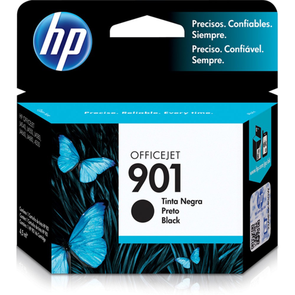 Cartucho Original HP 901 preto - 4,5ml - CX 01 UN